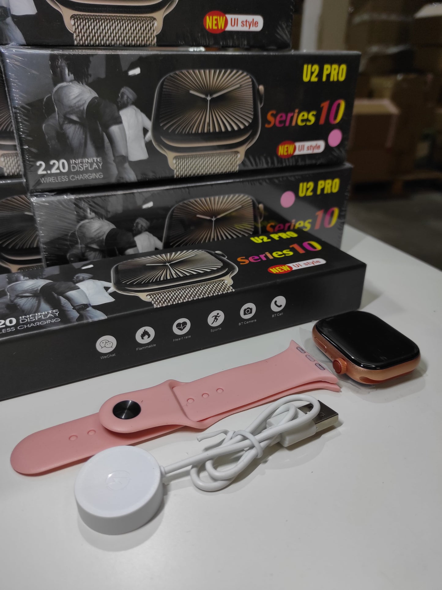 Smartwatch serie 10 con pantalla 2.2 pulgadas rosa - additional image 9